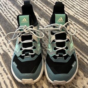 Adidas Terrex Black and Mint Athletic Shoes
